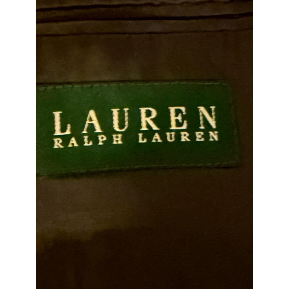 Lauren Ralph Lauren Jacket Men 46R Black Wool Striped Utility Press Low Moisture